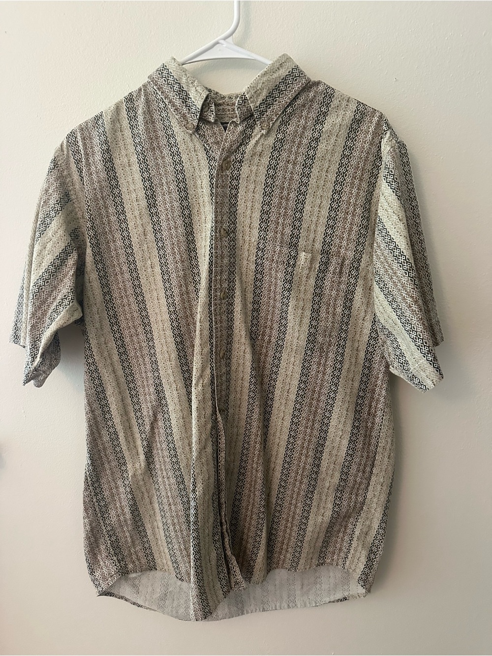 David Taylor Mens polo beige design shirt